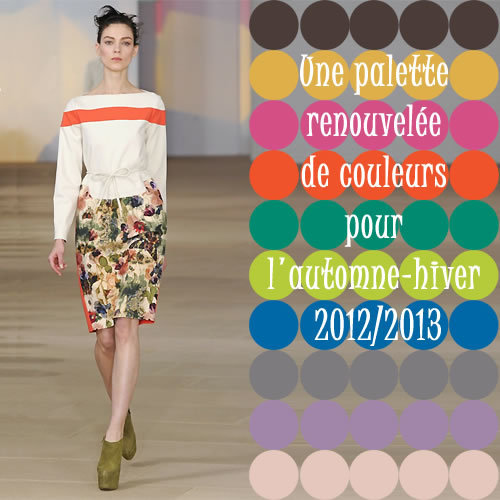 Couleurs tendances de l'automne-hiver 2012-2013 -  Photo : création Preen.