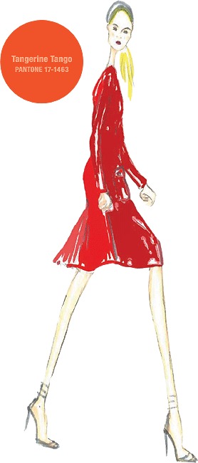 Couleur TANGO MANDARINE (Tangerine Tango) par Jeffrey Monteiro pour Bill Blass Couleur TANGO MANDARINE (Tangerine Tango) par Jeffrey Monteiro pour Bill Blass