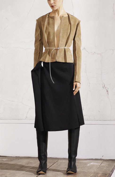 Veste en cuir et jupe Maison Martin Margiela chez H&M