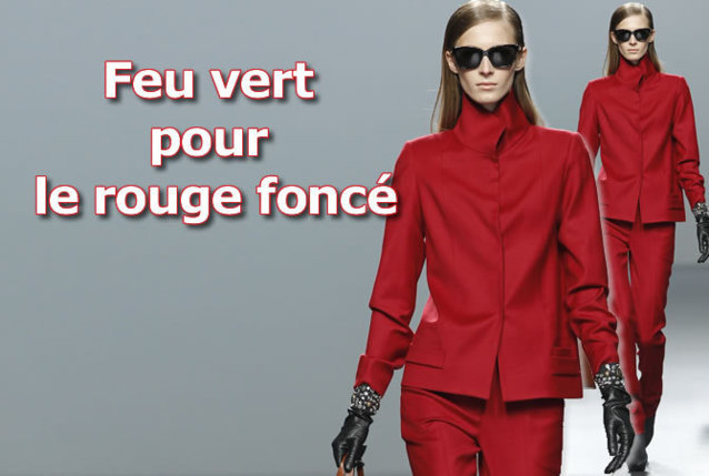 shopping de l'automne-hiver 2012-2013 : couleur rouge