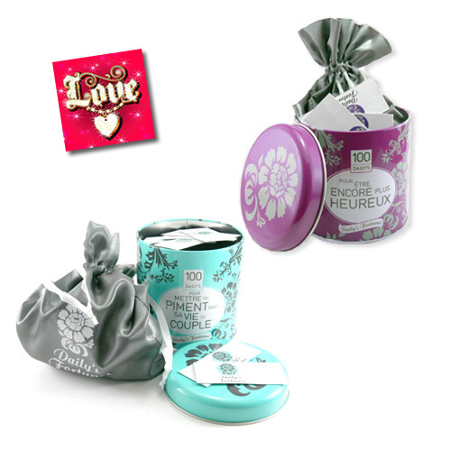 Boîte Daily's Fortunes pour elle et pour lui. Boîte Daily's Fortunes pour elle et pour lui.