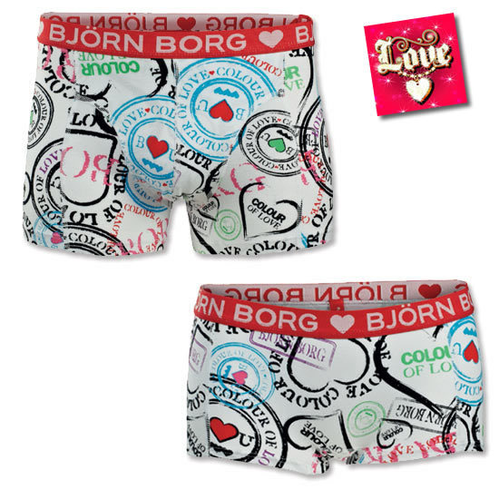 Duo de lingerie de charme aux couleurs de l'amour griffé Bjorn Borg Duo de lingerie de charme aux couleurs de l'amour griffé Bjorn Borg