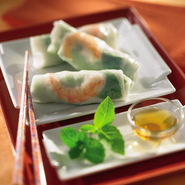 Recette des rouleaux de printemps aux crevettes. Recette des rouleaux de printemps aux crevettes.