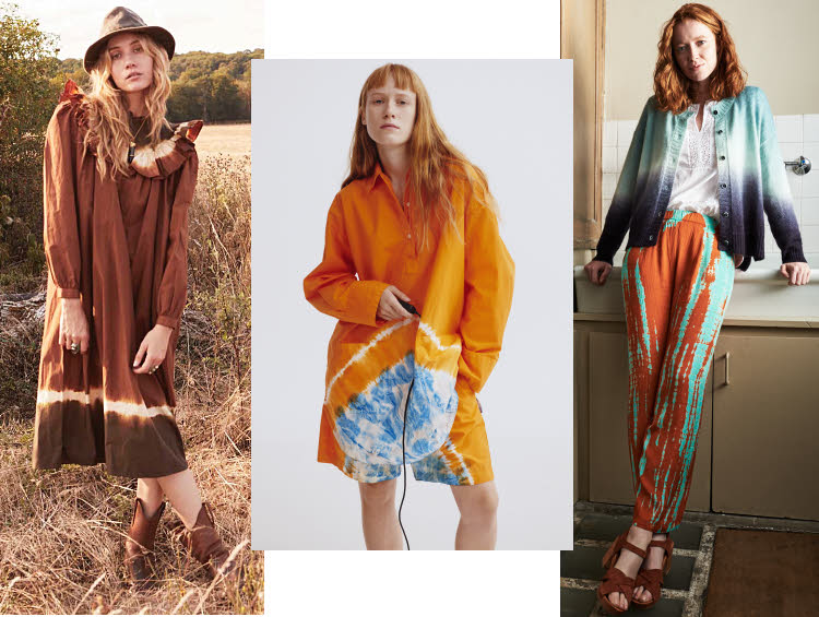 Tendance clé du printemps-été 2021 : le TIE & DYE - Créations Laurence-Bras / MSGM / Bella-Jones. Tendance clé du printemps-été 2021 : le TIE & DYE - Créations Laurence-Bras / MSGM / Bella-Jones.