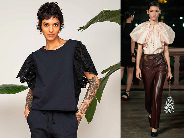 Tendance mode n° 8 : les manches papillon - Looks P.A.R.O.S.H. et LANVIN. Tendance mode n° 8 : les manches papillon - Looks P.A.R.O.S.H. et LANVIN.