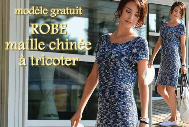 Tricot expliqué gratuit à télécharger : robe raglan réalisée au point