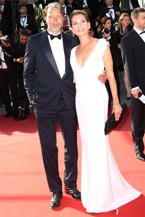 MADS MIKKELSEN et HANNE JACOBSEN au Festival de Cannes 2013