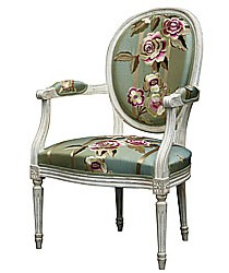 fauteuil Louis XVI médaillon - Gilles Nouailhac