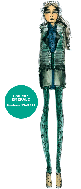 Couleur Emerald - Pantone 17–5641 - Création Joy Cioci