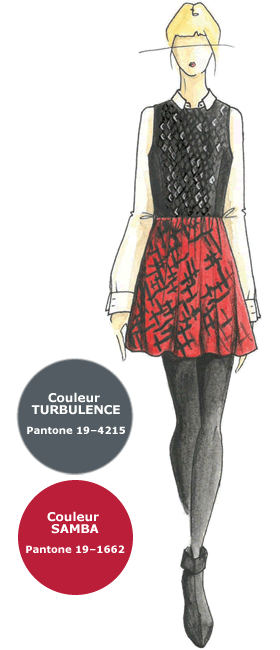 Couleur Pantone TURBULENCE - Création Pamella Protzel-Scott pour Ella Moss Couleur Pantone TURBULENCE - Création Pamella Protzel-Scott pour Ella Moss