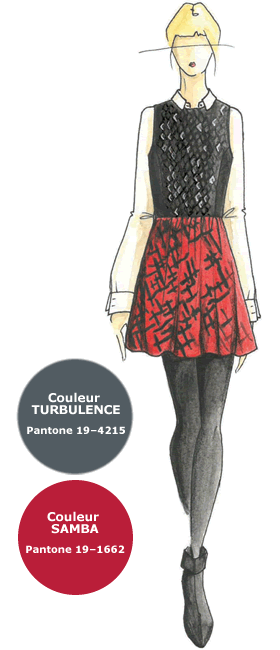 Couleur Pantone TURBULENCE - Création Pamella Protzel-Scott pour Ella Moss