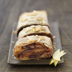 Tourbillon de pommes chocolatées au Nutella, inspiré du Strudel Tourbillon de pommes chocolatées au Nutella, inspiré du Strudel