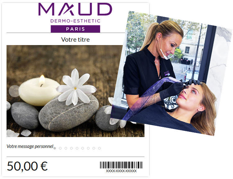 Chèque-cadeau MAUD Dermo-esthétique. Chèque-cadeau MAUD Dermo-esthétique.