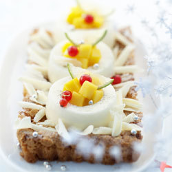 Croquant aux amandes et douceur de crème au chocolat blanc Croquant aux amandes et douceur de crème au chocolat blanc