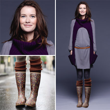 Echarpe snood et chaussettes hautes - Créations Phildar Echarpe snood et chaussettes hautes - Créations Phildar