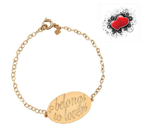 Bracelet "Belongs to lovers" Happy Valentine by Alphabeta