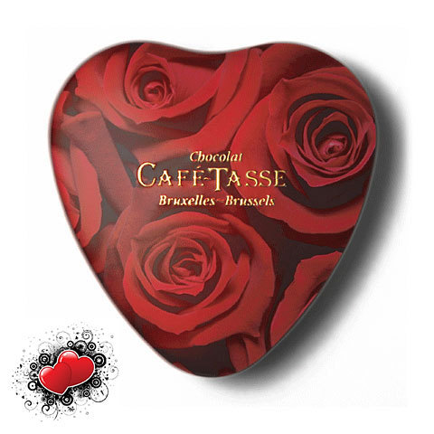 Cœur de Pralines Rouge/Lait CaféTasse Cœur de Pralines Rouge/Lait CaféTasse