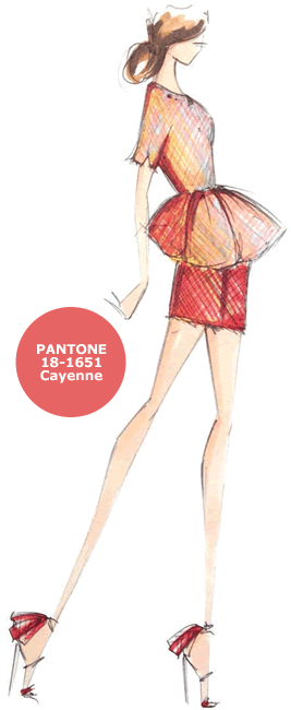 La couleur "Cayenne" par Christian SIRIANO La couleur "Cayenne" par Christian SIRIANO