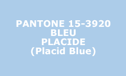 Couleur Bleu placide (Placid Blue) - Pantone® Couleur Bleu placide (Placid Blue) - Pantone®