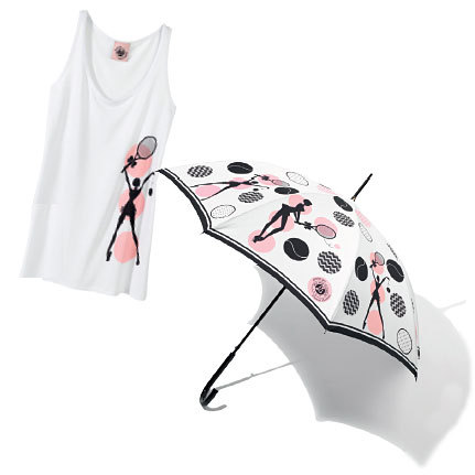 Accessoires de la collection capsule Roland Garros par Chantal Thomass Accessoires de la collection capsule Roland Garros par Chantal Thomass