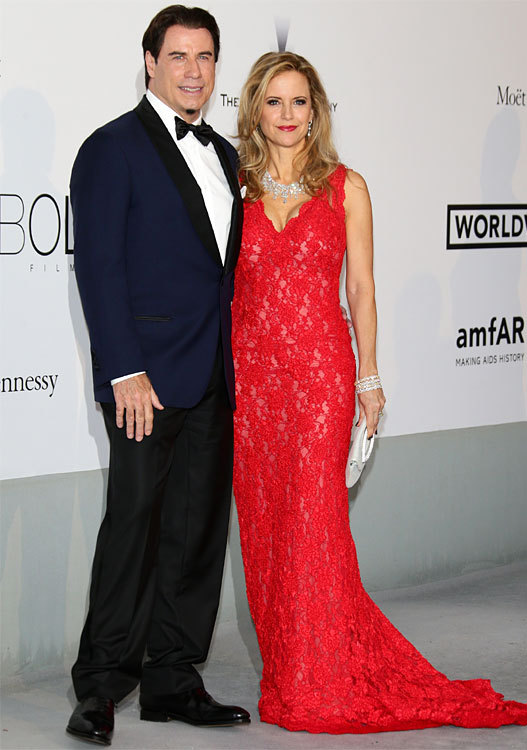 John TRAVOLTA et son épouse au Festival de Cannes 2014
