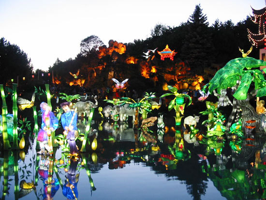 Mise en lumière dans les Jardins japonais et de Chine à Montréal (D.R.)