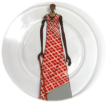 assiette peinte à la main, Csao assiette peinte à la main, Csao