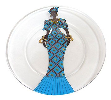 assiette peinte à la main, Csao assiette peinte à la main, Csao