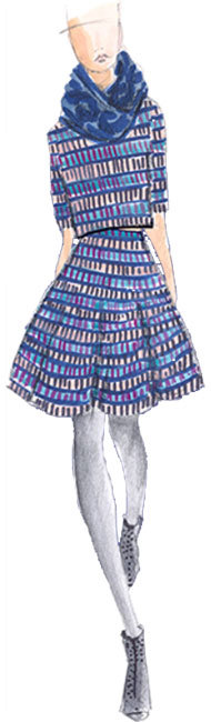 Couleur ROYAL BLUE par Lela Rose Couleur ROYAL BLUE par Lela Rose