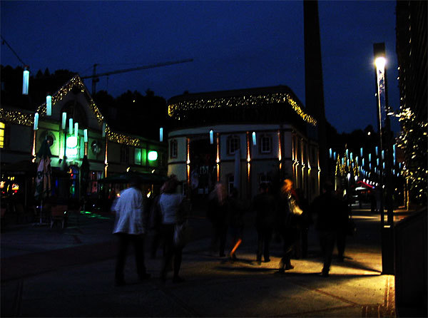 Luxembourg-ville : les Rives de Clausen by night (D.R.)