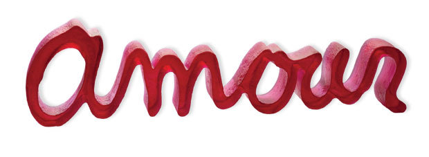 Sculpture en pâte de verre 'Amour' de Ben, artiste visionnaire, pour Daum Sculpture en pâte de verre 'Amour' de Ben, artiste visionnaire, pour Daum