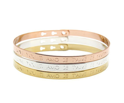 Bracelets Mya Bay gravés Bracelets Mya Bay gravés