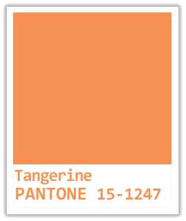 Couleur TANGERINE - Pantone 15-1247