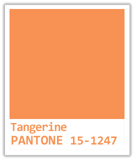Couleur TANGERINE - Pantone 15-1247 Couleur TANGERINE - Pantone 15-1247