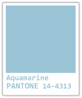 Couleur AIGUE-MARINE (Aquamarine) - Pantone 14-4313