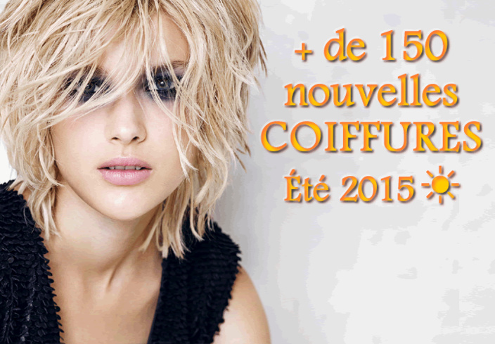 Plus de 150 nouvelles coiffures été 2015 - Tendances Printemps-été 2015 - Coupe et coiffure Jean-Claude AUBRY