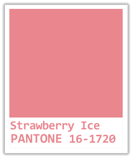 GLACE à la FRAISE (Strawberry Ice) - Pantone 16-1720
