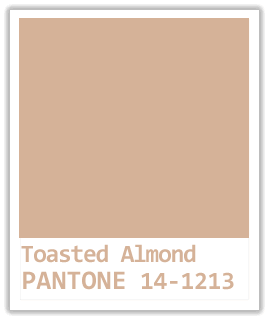 AMANDE GRILLÉE (Toasted Almond) - Pantone 14-1213