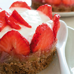 Cheesecake à la fraise et aux speculoos