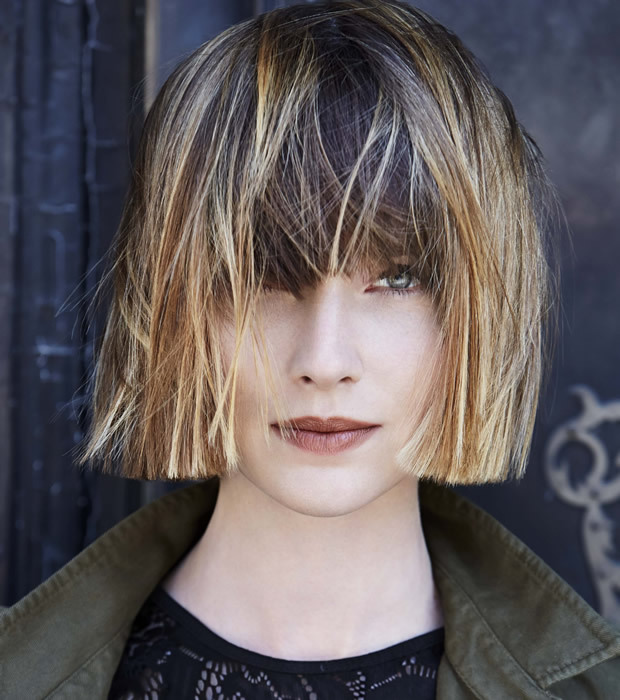 Coiffure cheveux raides et mi-longs Jean-Louis DAVID - automne-hiver 2015/2016 Coiffure cheveux raides et mi-longs Jean-Louis DAVID - automne-hiver 2015/2016