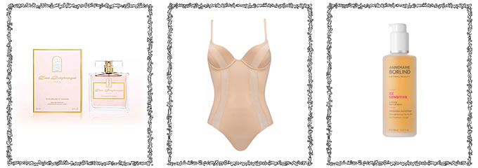 Eau de Parfum Rose Desgranges, Gel ZZ Sensitive AnneMaria Börlind, Body tanga Wonderbra Eau de Parfum Rose Desgranges, Gel ZZ Sensitive AnneMaria Börlind, Body tanga Wonderbra