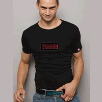 T-shirt et ceinture LED à messages