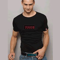 T-shirt et ceinture LED à messages T-shirt et ceinture LED à messages