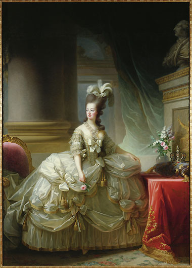 Marie-Antoinette en grand costume de cour (1778) - Vigée-Le Brun (Élisabeth) © 2007 Kunsthistorisches Museum mit MVK und ÖTM Wissenschaftliche Anstalt öffentlichen Rechts.
