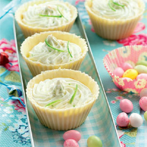 Spécial Pâques : nids au chocolat blanc et au citron vert