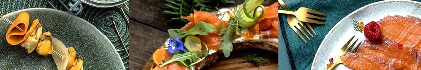 Menu de Noël au saumon d'irlande.