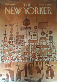 Couverture du New Yorker par Jean-Michel Folon Couverture du New Yorker par Jean-Michel Folon