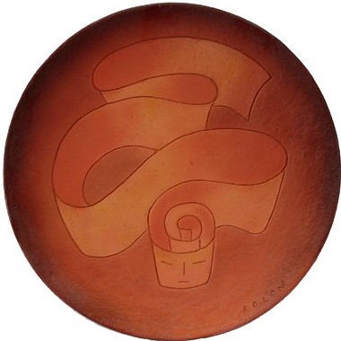 plat en céramique, Jean-Michel Folon