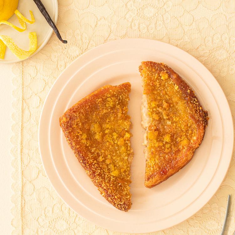 Recette de Cordon Bleu sucré - Brioche, mascarpone vanillé, yuzu.