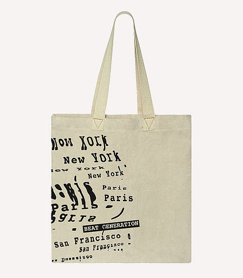 Cadeau thème 'MONDE' - Tote bag 'Beat generation' Centre Pompidou.